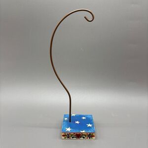 Jim Shore Heartwood Creek 2007 Above the Fruited Plain Christmas Ornament Stand